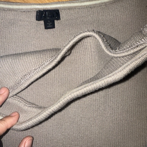 NBD Taupe Off-Shoulder Knit Top - Picture 6 of 8